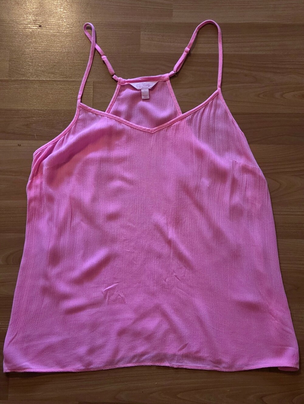 Lilly Pulitzer Pink Sleeveless V-Neck Cami Tank Top